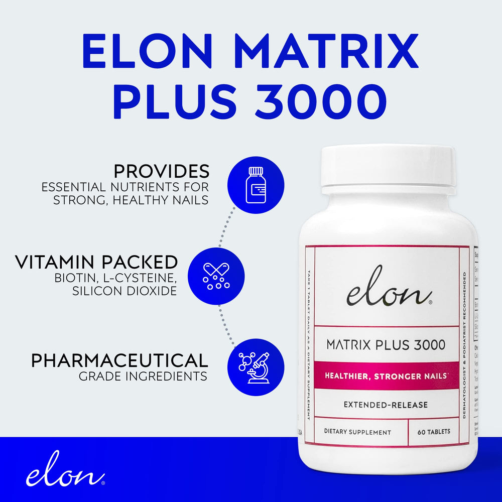 Nails care scene with Elon Matrix Plus 3000 suggesting daily routine