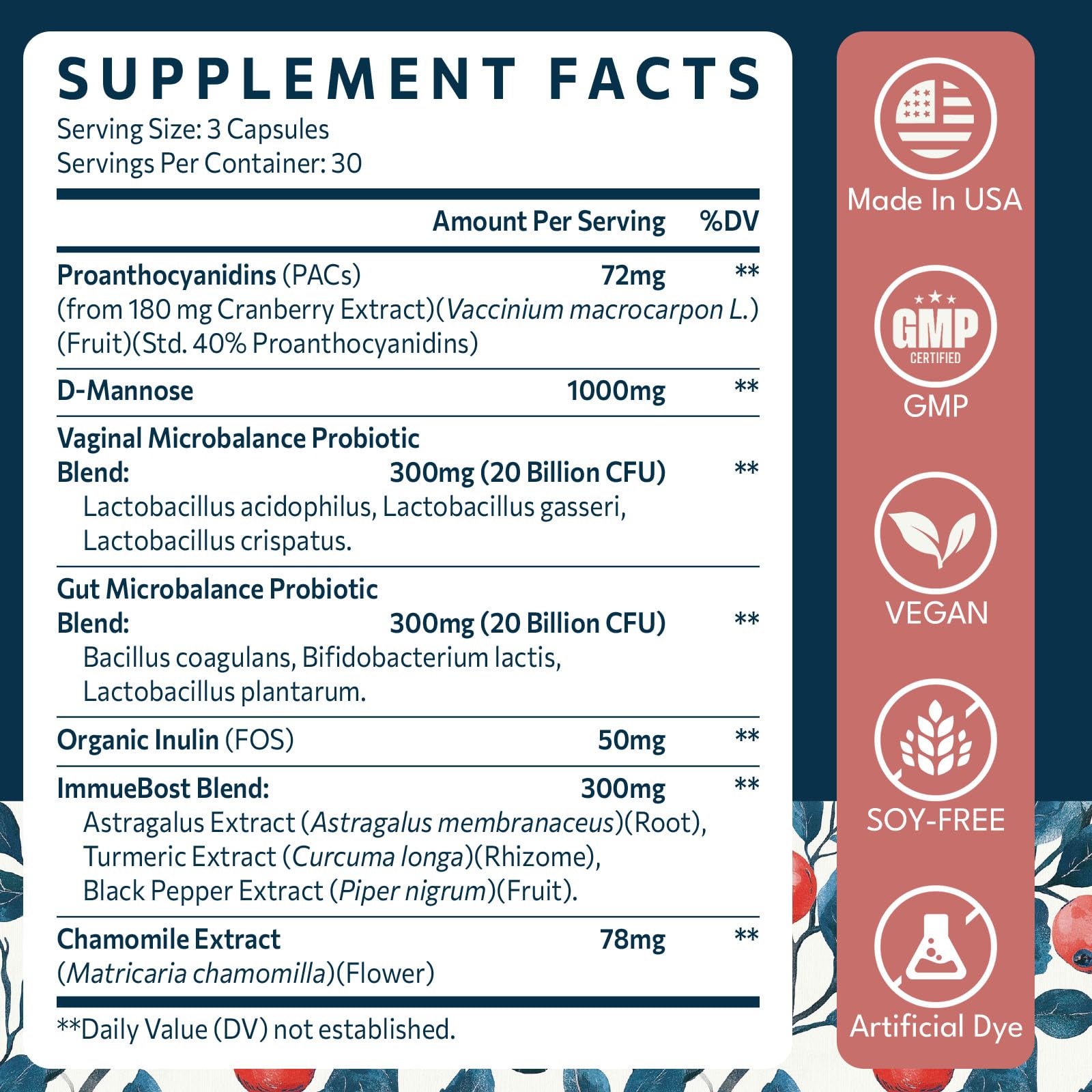Elystrixionis Cranberry Pills daily use guide illustration