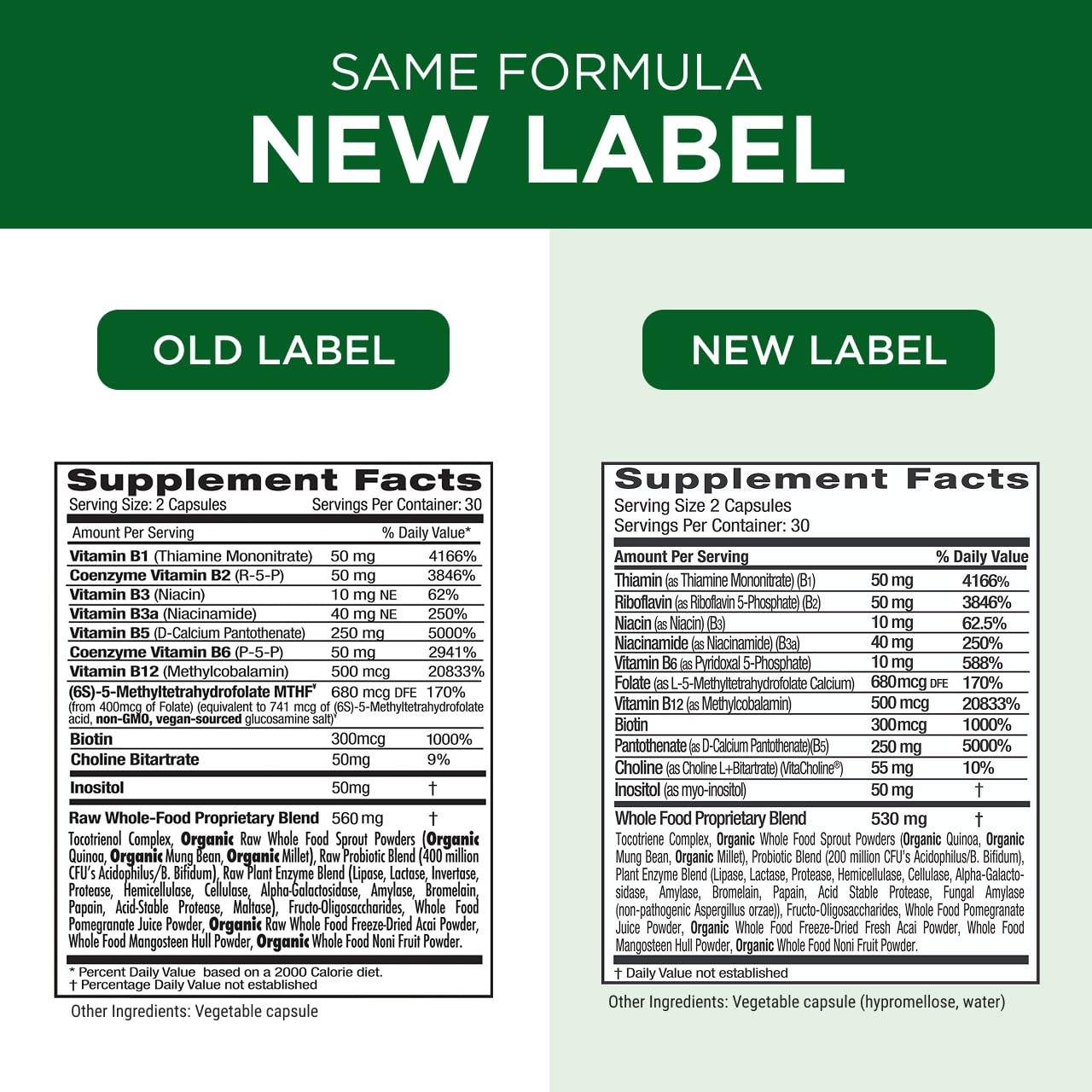 Emerald Labs B-Healthy methylated folate detail on bottle label.