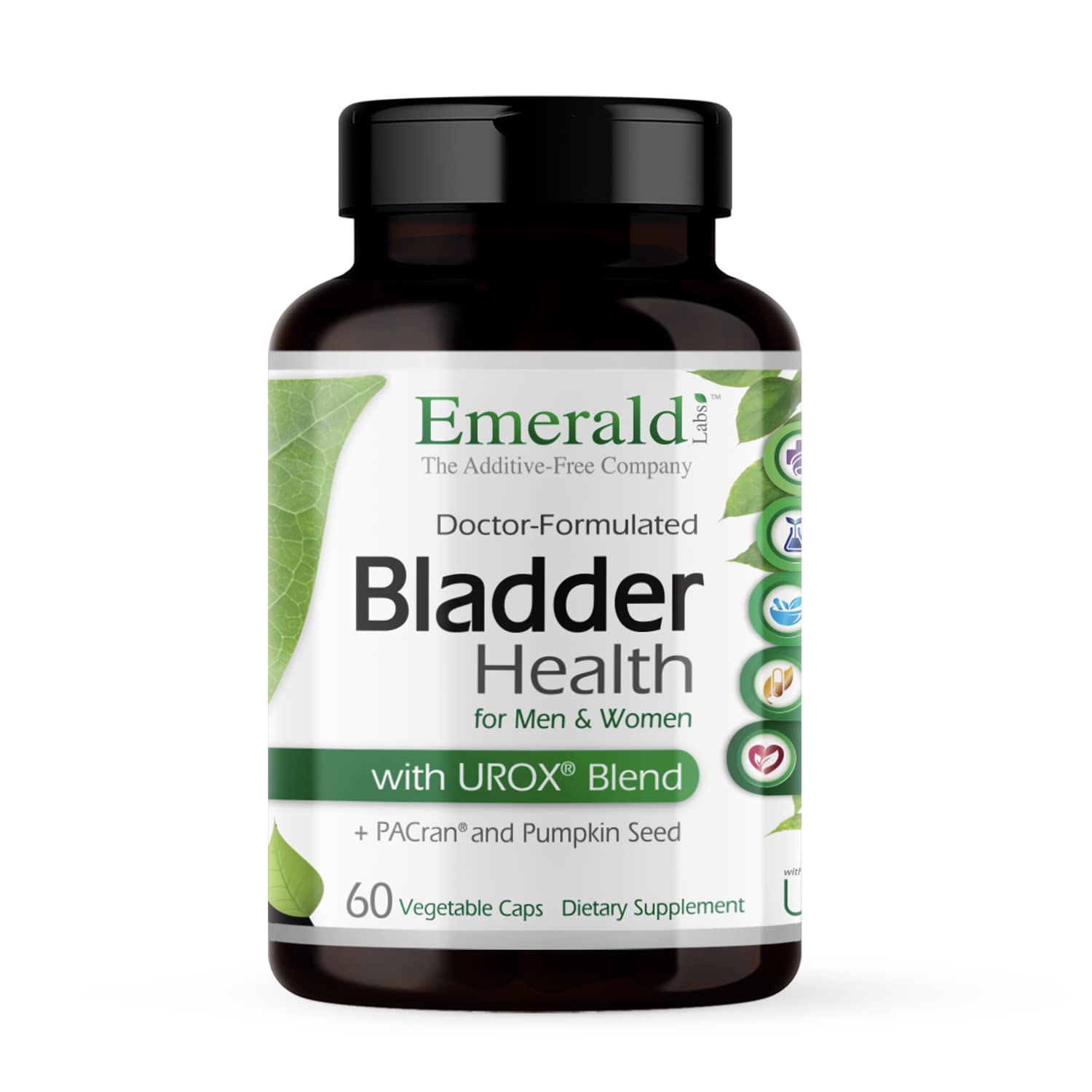 Emerald Labs Bladder Health bottle with cranberry extract for urinary wellness