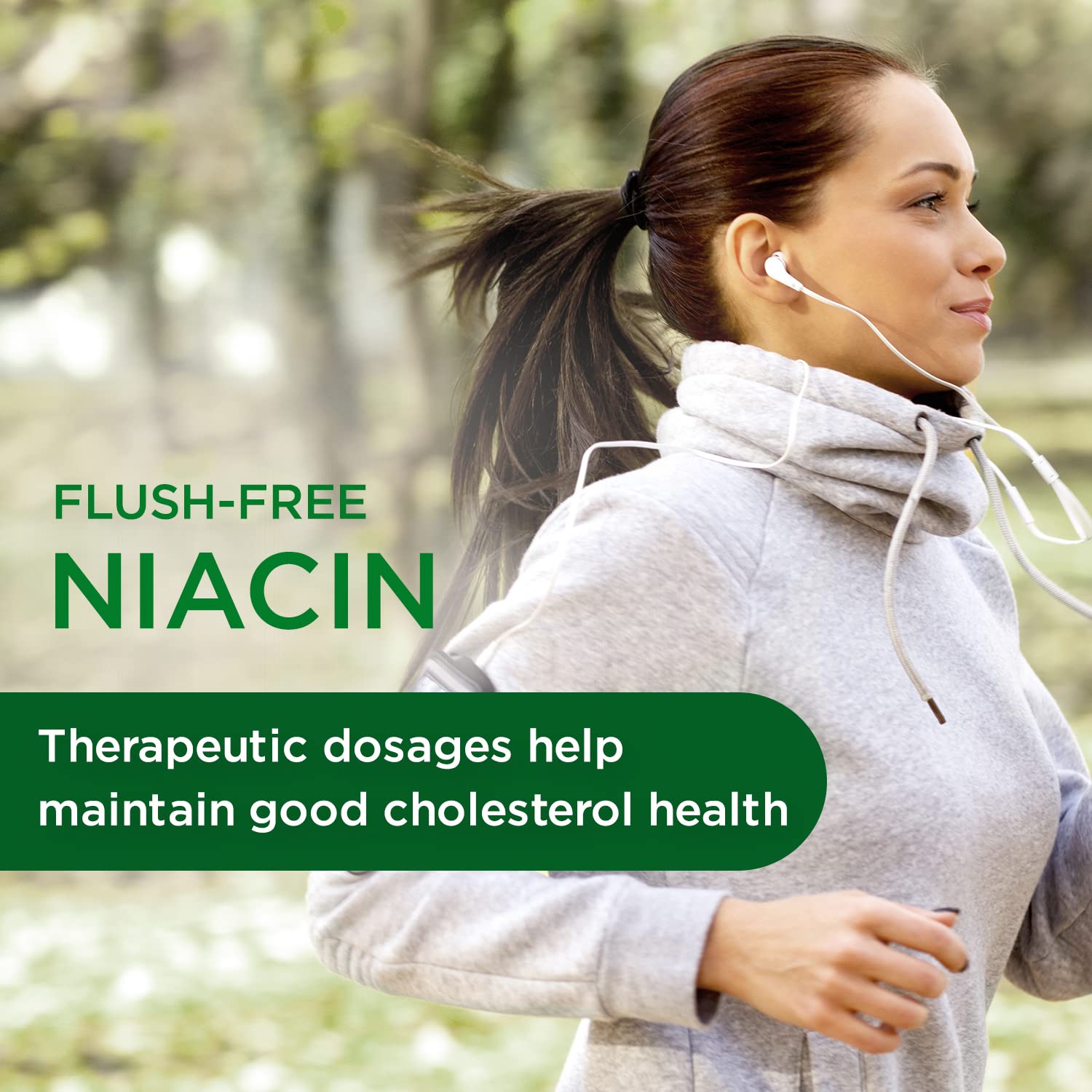 Emerald Labs Cholesterol Health flush-free niacin capsule detail for comfortable daily use.
