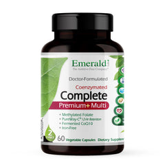 Emerald Labs Complete Premium Multi bottle front view for daily immune and digestive support.