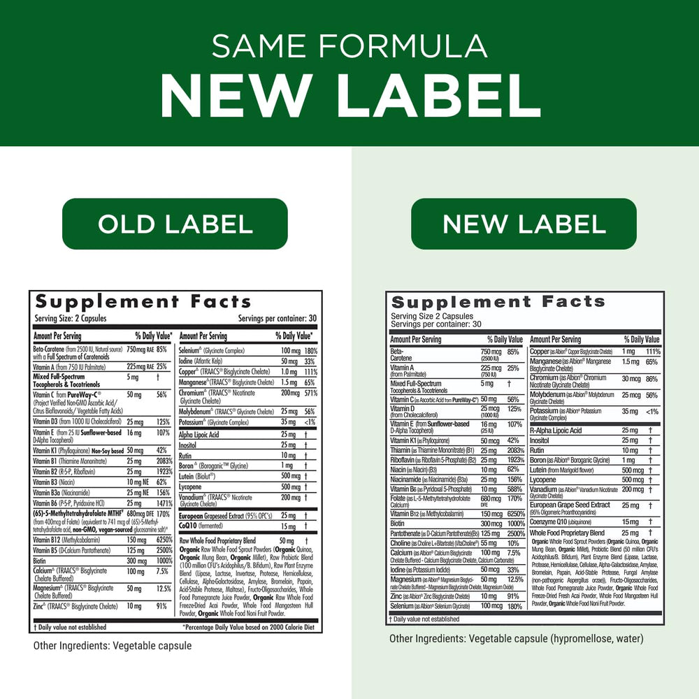 Emerald Labs Complete Premium Multi bottle with water suggests a simple daily routine.