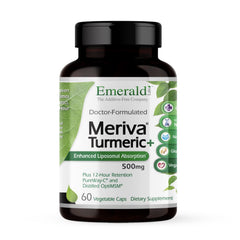 Emerald Labs Meriva Turmeric Plus bottle front for joint support and immune health.