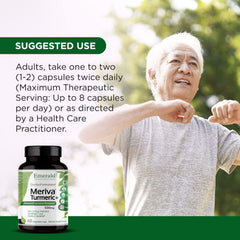 Vegan Emerald Labs capsules packaging emphasizing plant-based, additive-free formula.