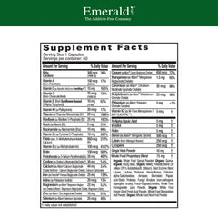Close-up of capsules emphasizes gentle iron and methylated folate in the formula.