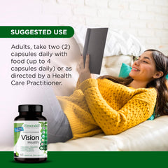 Albion Chelated Zinc on Emerald Labs Vision Health bottle emphasizing mineral support