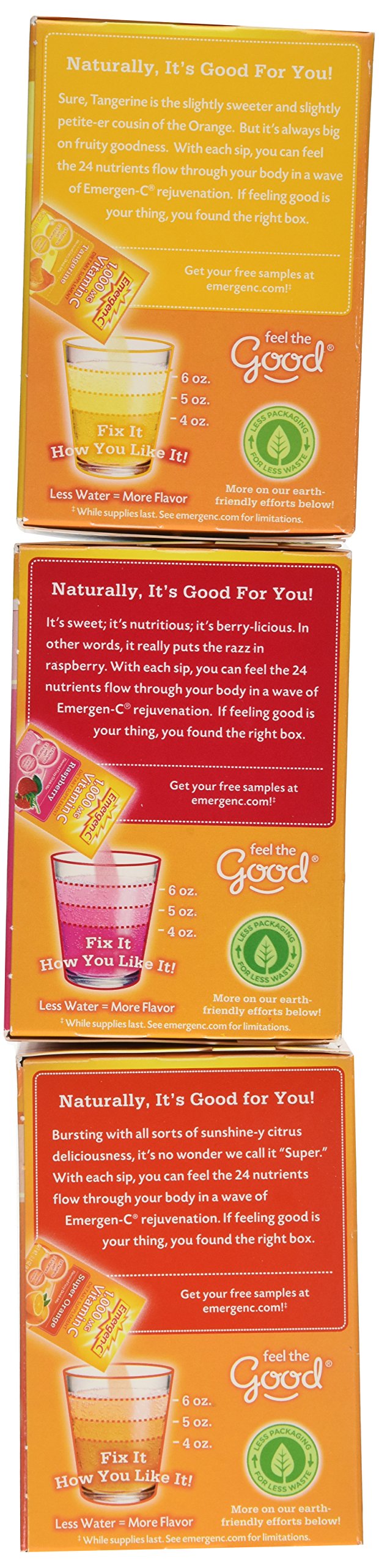 Emergen-C fizzy powder dissolving in water for a citrus drink.