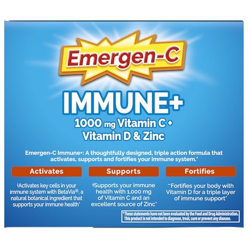Emergen-C Immune+ mix in tea or water for versatile daily use
