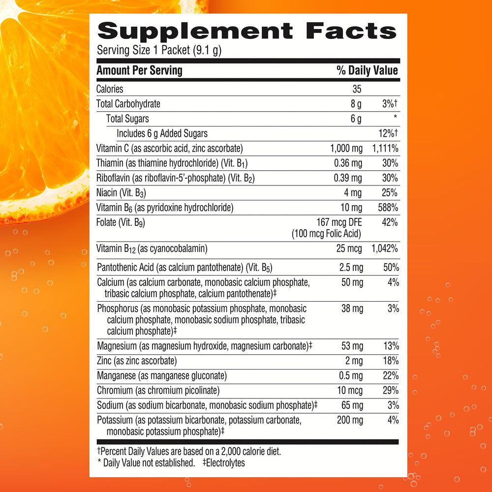 Post-workout hydration with Emergen-C to replenish electrolytes and vitamin C after exercise.