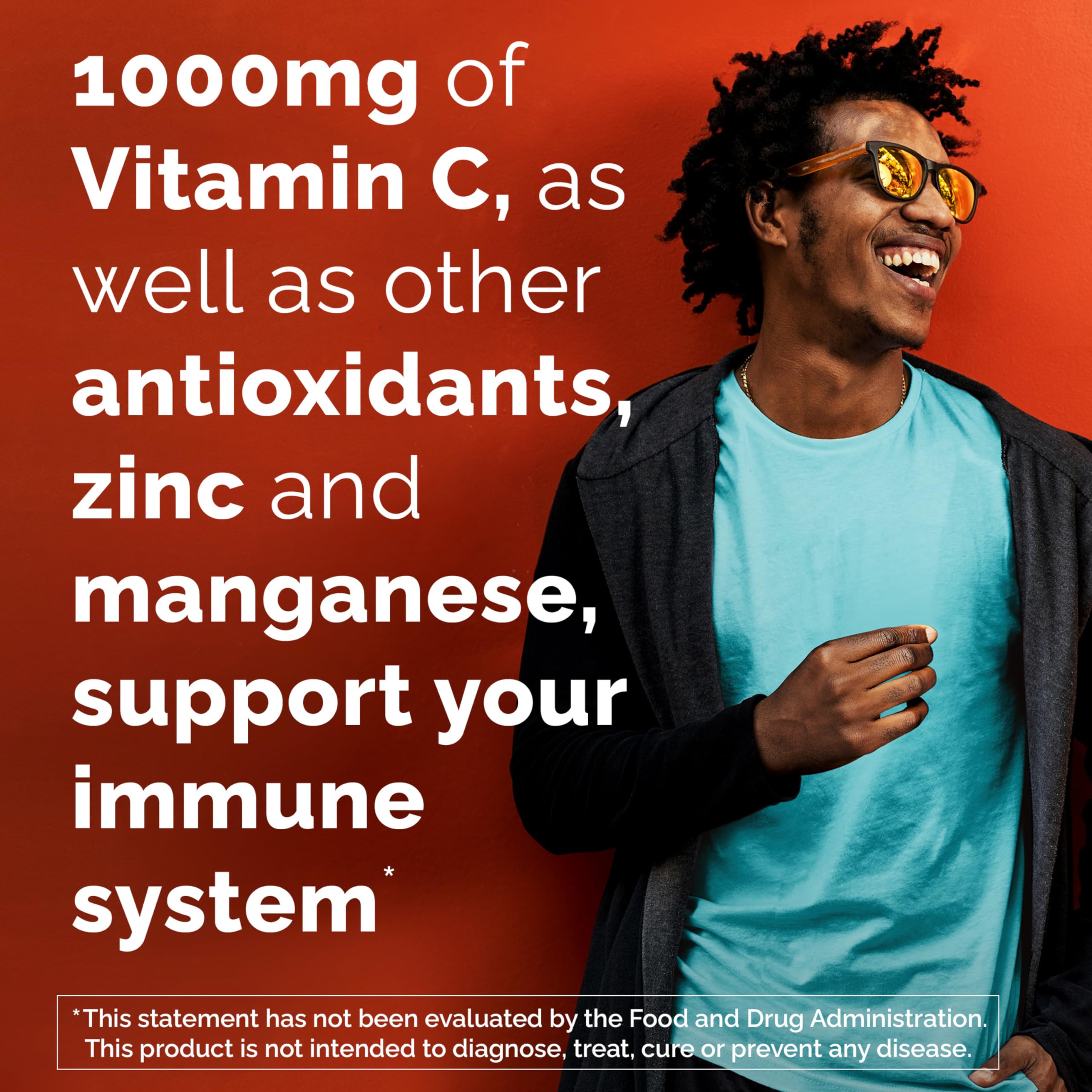 Emergen-C Zero Sugar provides zinc and manganese alongside antioxidants.
