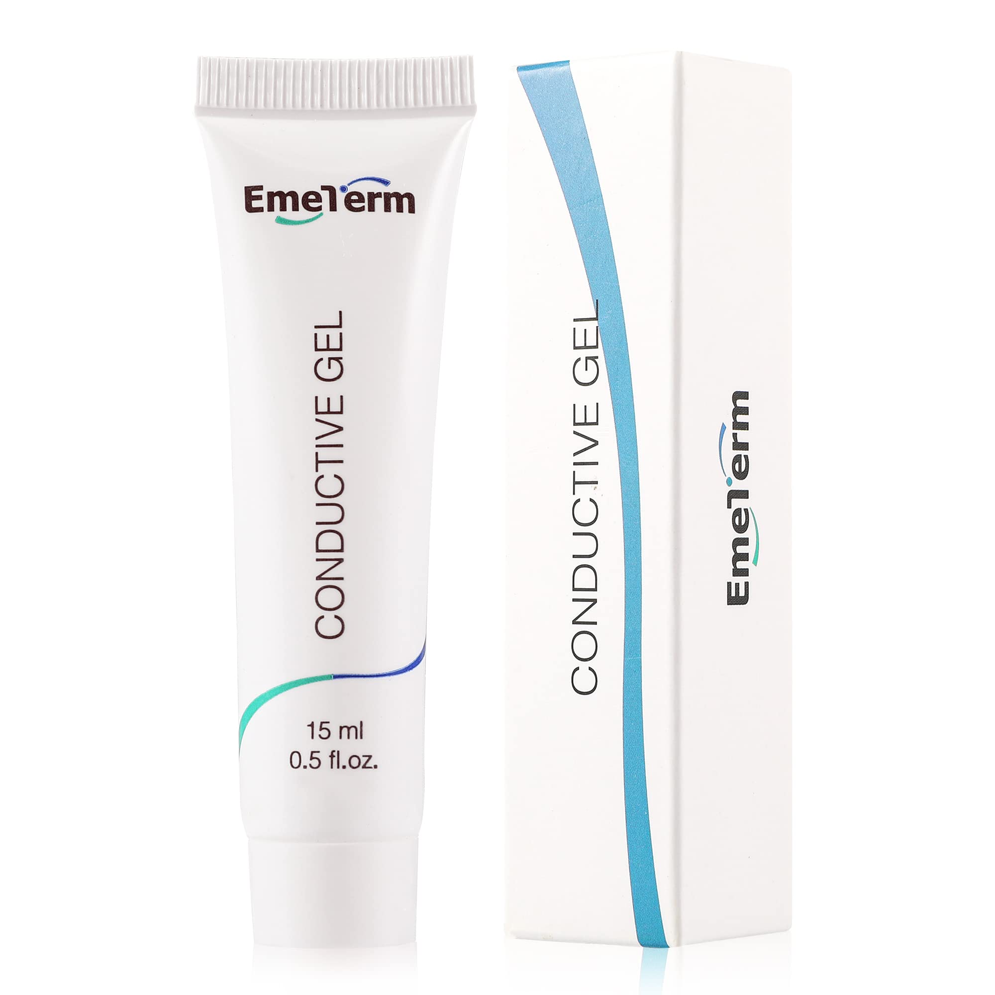EmeTerm conductive gel bottle for smooth electrode contact.