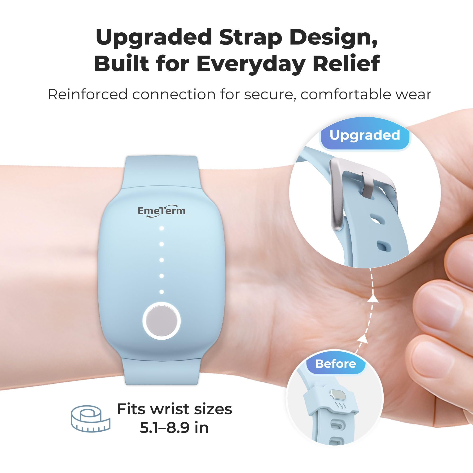 Close-up of EmeTerm Fashion electrode design for precise stimulation