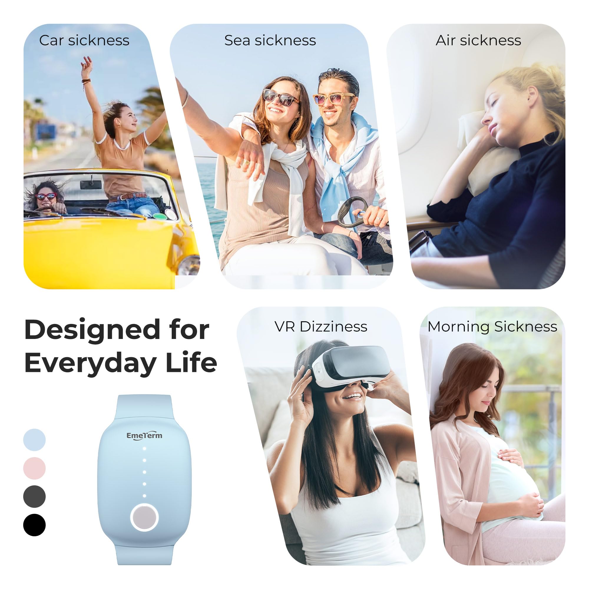 Magnetic USB charger connected to EmeTerm Fashion for convenient recharging