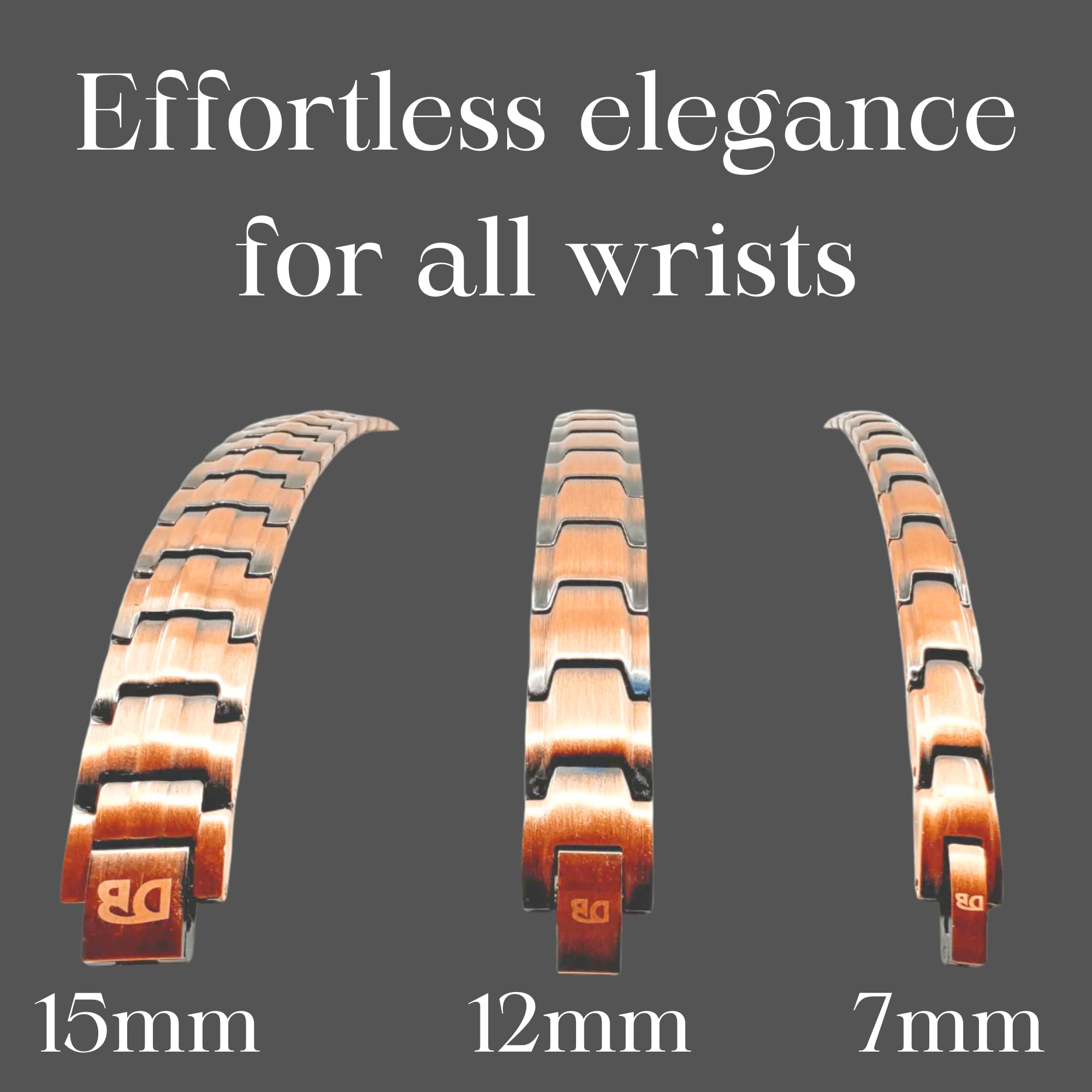 EMF Shield Copper Bracelet durable material, hypoallergenic finish for everyday comfort.