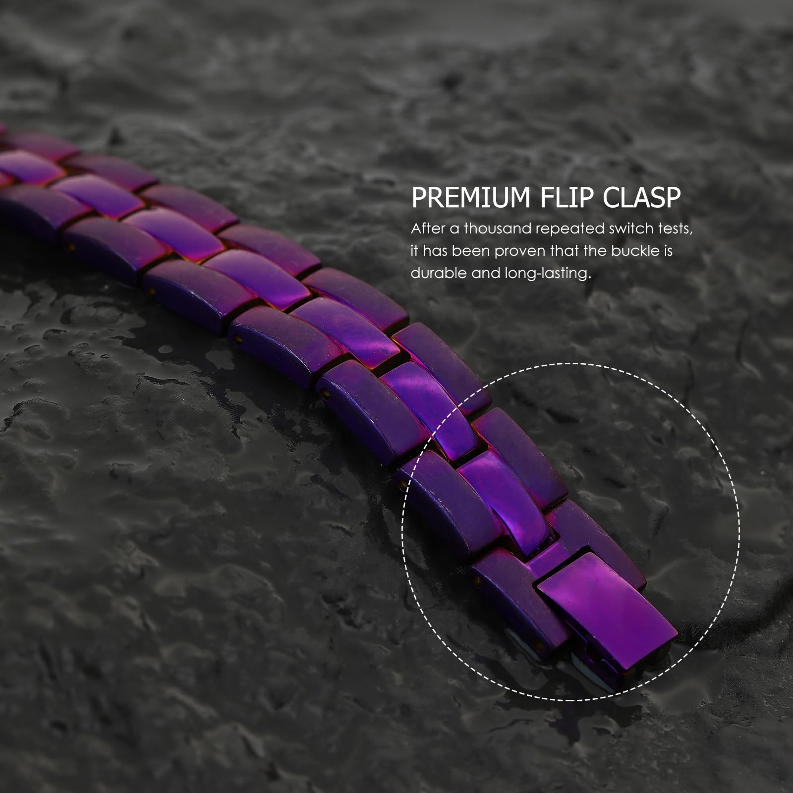 Emmori adjustable bracelet tool-in-hand demonstrates easy length customization at home