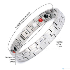 Emmori adjustable-size magnetic bracelet with included tool for easy fit.