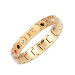 Emmori Ultra Strength Magnetic Bracelet front view with 3500 Gauss magnets for daily wear and potential circulation support.
