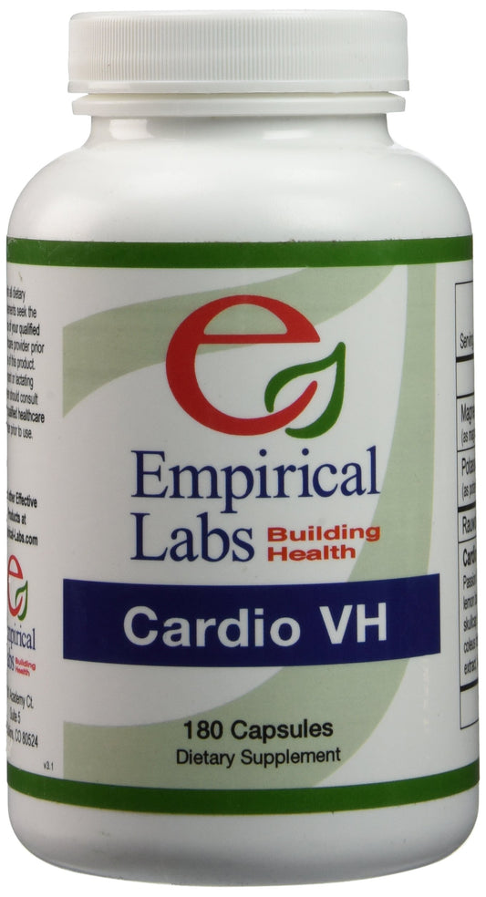 Empirical Labs Cardio VH 180 caps bottle supports easy daily wellness.