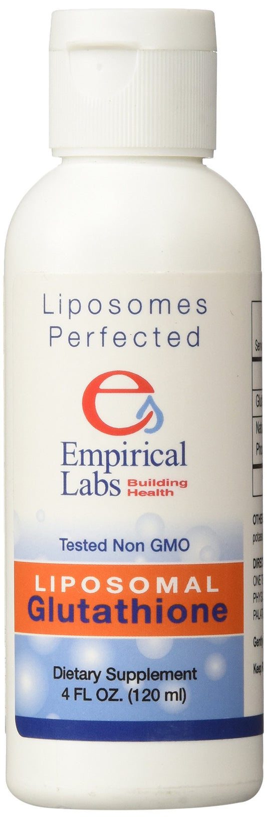 Empirical Labs Liposomal Glutathione bottle ready for daily use