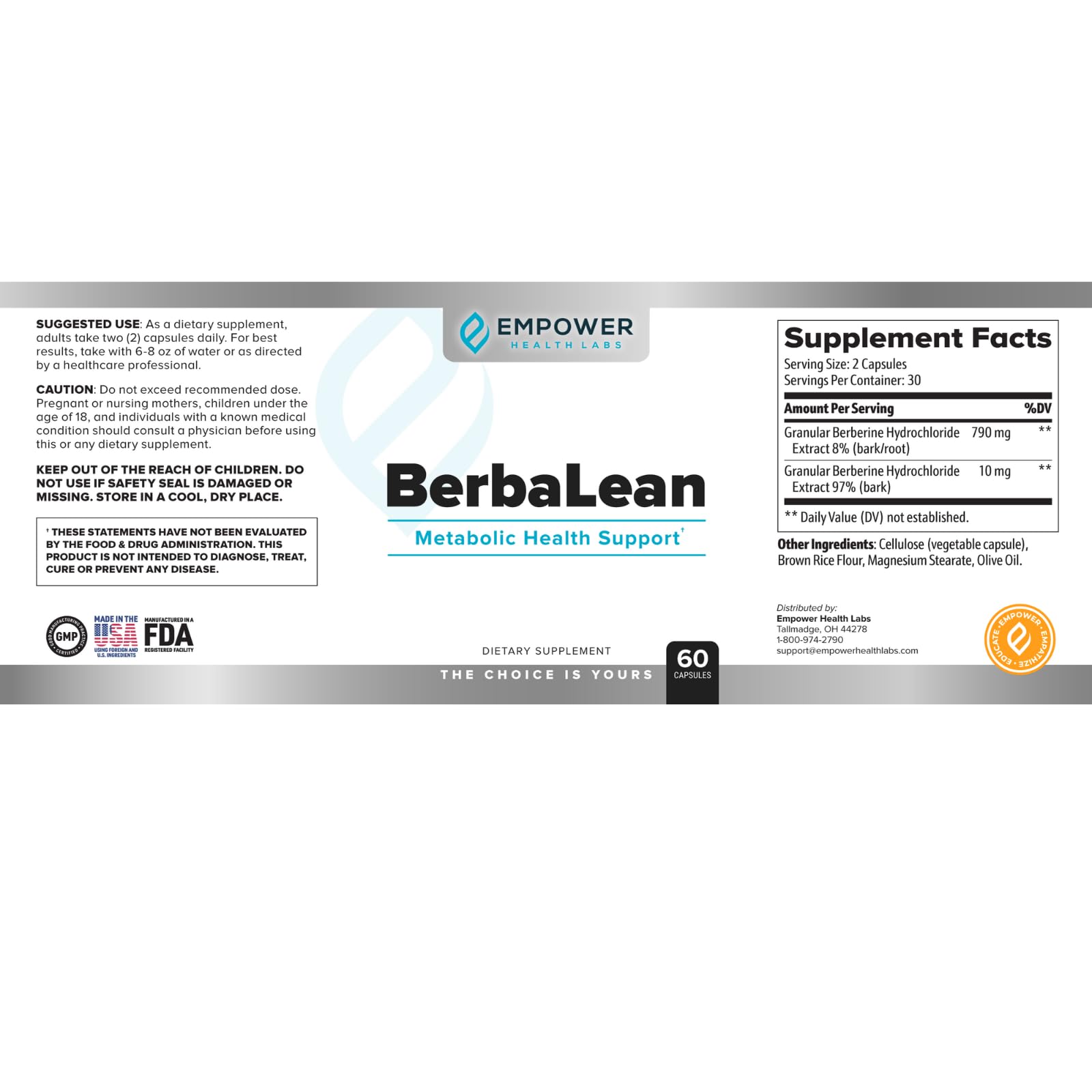NewBerbaLean berberine capsules close-up highlighting vitality and digestion