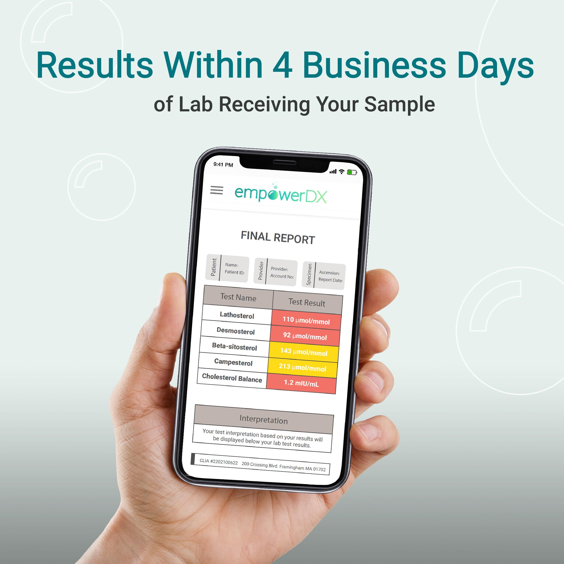 empowerDX online lab portal delivering secure, fast results