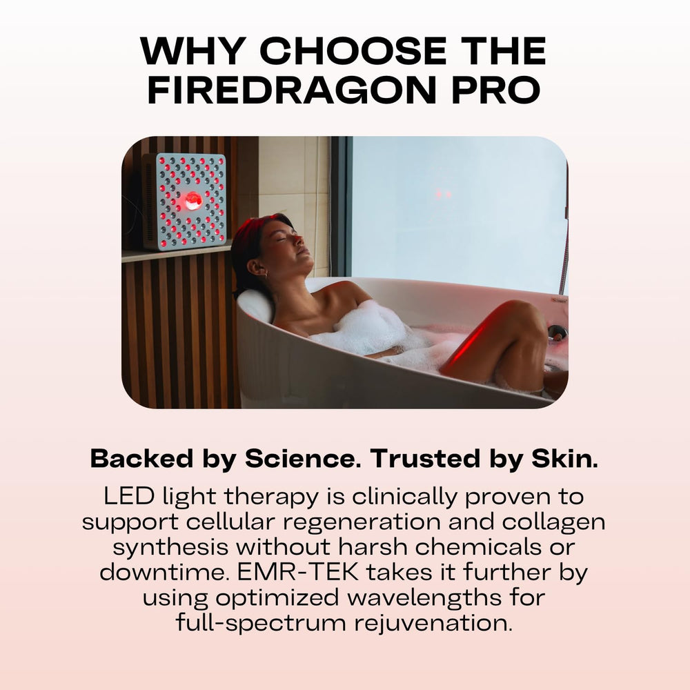 Relaxation session with Firedragon Pro emitting soothing red light