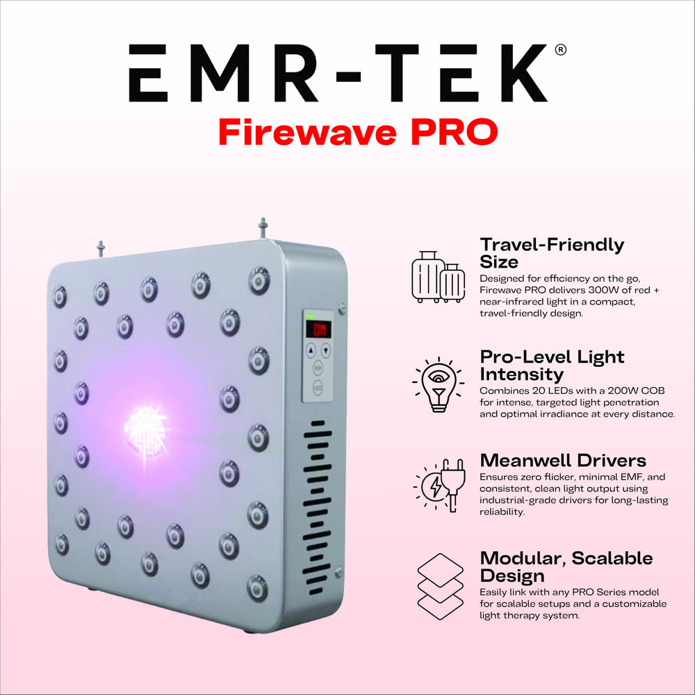 EMR-TEK Firewave Pro 300W side view showing slim, compact design