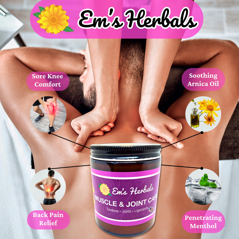 Em's Herbals Arnica Salve certified organic arnica for natural care