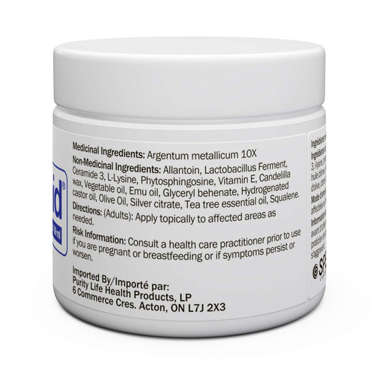 Close-up of Emuaid Ointment applied to irritated skin for relief.