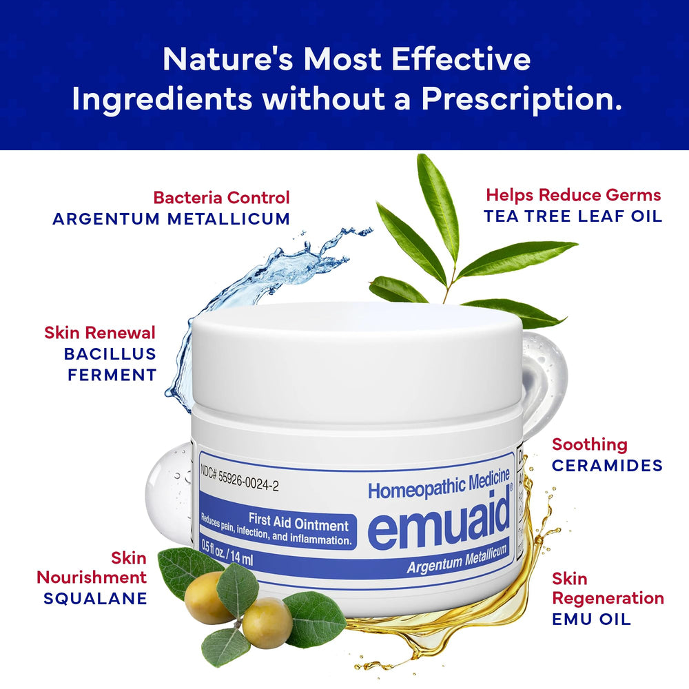 Emuaid Ointment applied in evening routine for comfort.