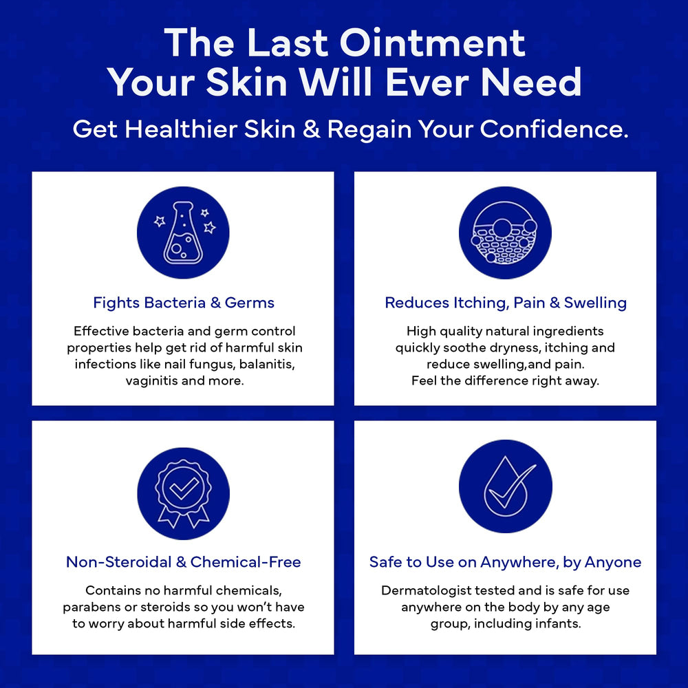 Dermatitis and eczema-affected area with Emuaid Ointment.