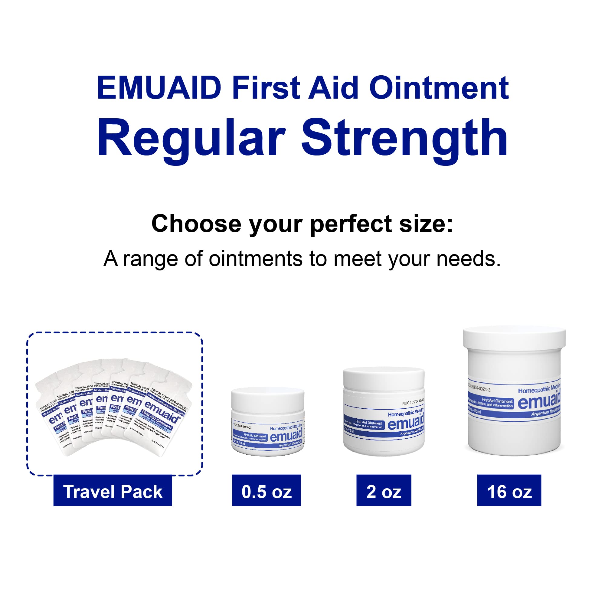 Emuaid travel pack ointment close-up shows compact ready-to-use packaging.
