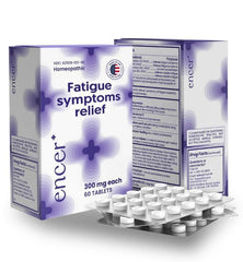 Encer energy tablets in bottle for quick non-drowsy daily support