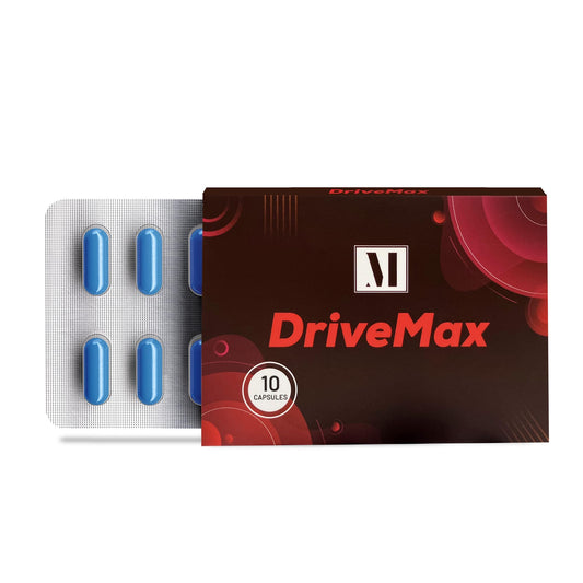 DriveMax bottle front by Endii Nutrients, highlighting daily energy support.
