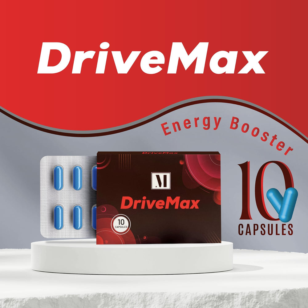 Endii DriveMax ingredient blend image featuring maca and ginseng for natural support.