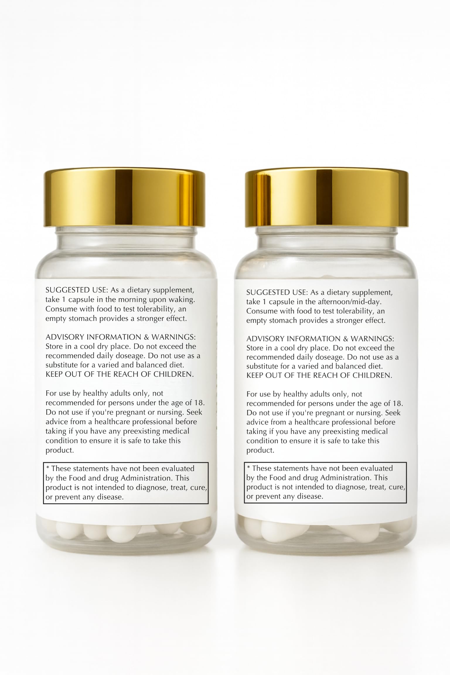 ENDOLLS Endo Warrior bottle back with dosage details for cycle care