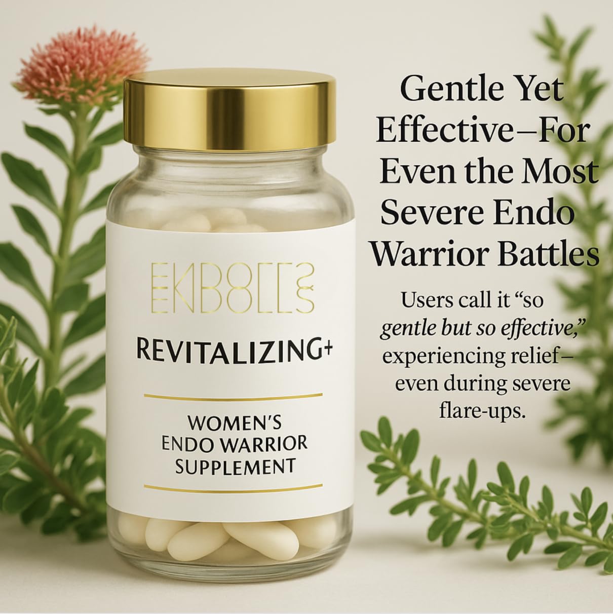 ENDOLLS Endo Warrior capsules closeup for easy daily intake