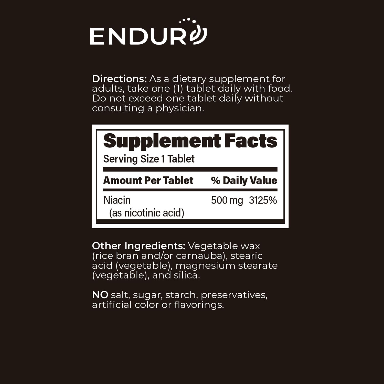 Endur-acin USA-manufactured packaging reinforces quality and tradition.