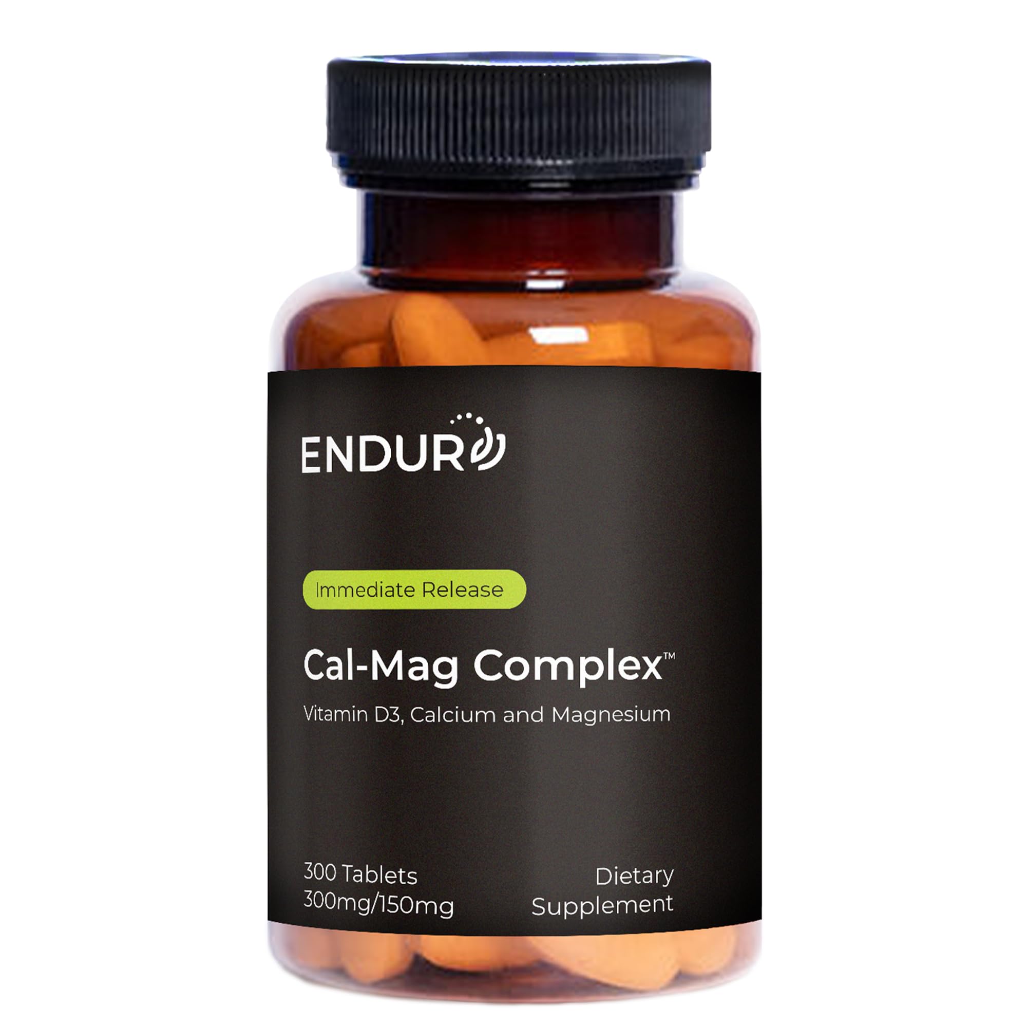 Endur Cal-Mag Complex bottle front showing daily bone and heart support.