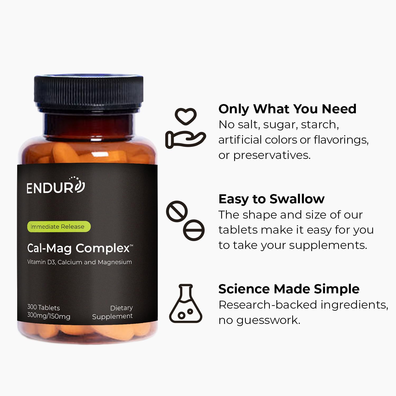 Endur Cal-Mag Complex bottle on kitchen counter in use.