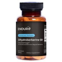 Endur Dihydroberberine SR bottle with sustained-release tablets for blood sugar support