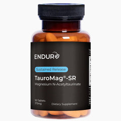 Endurance Products Endur-Tauromag SR bottle front may support brain health and focus.