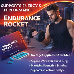 Endurance Rocket athlete in gym using product to support training endurance