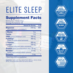 EndurElite dual-release melatonin bottle beside a glass for easier sleep onset.