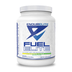 EndurElite Endurance Fuel bottle with lemon-lime label for steady energy on runs