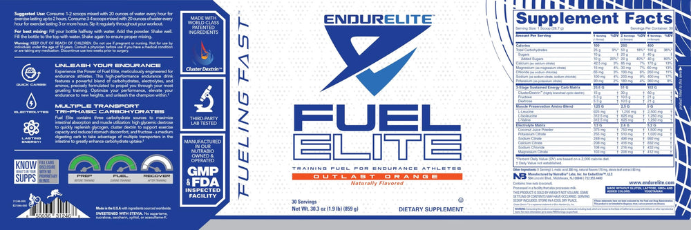 EndurElite Endurance Fuel Elite powder dissolving in water for quick hydration.