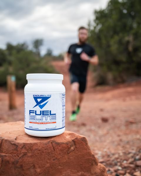 EndurElite Hydrate Elite bottle beside fuel powder for complete hydration strategy.