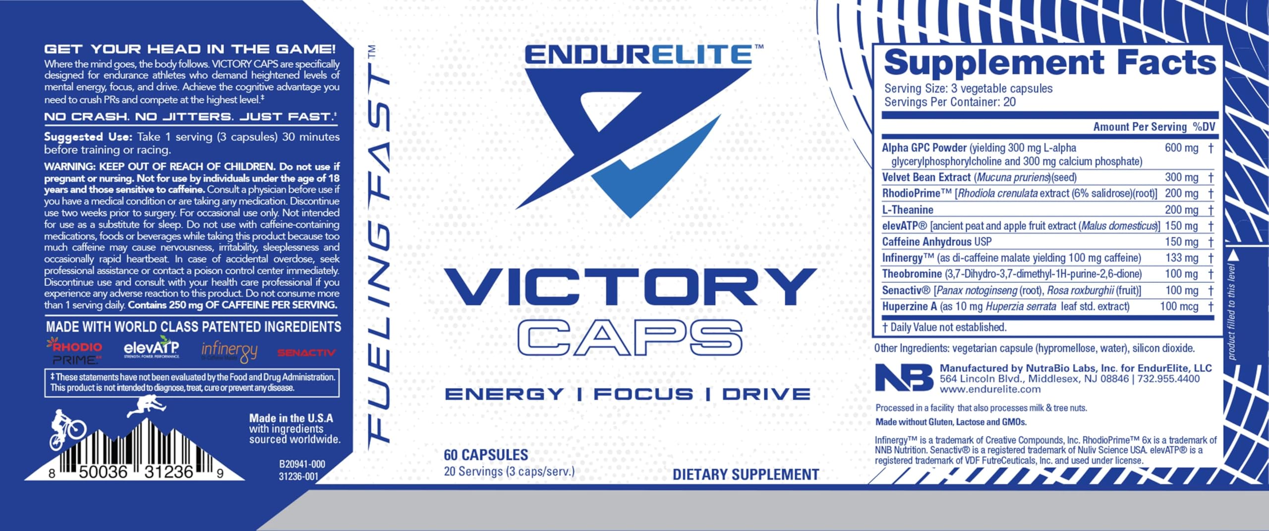 Crossfit scene with Victory Caps beside water bottle for focused workouts.