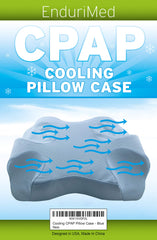 EnduriMed CPAP pillow case in blue shows a cooling, breathable surface for cooler nights
